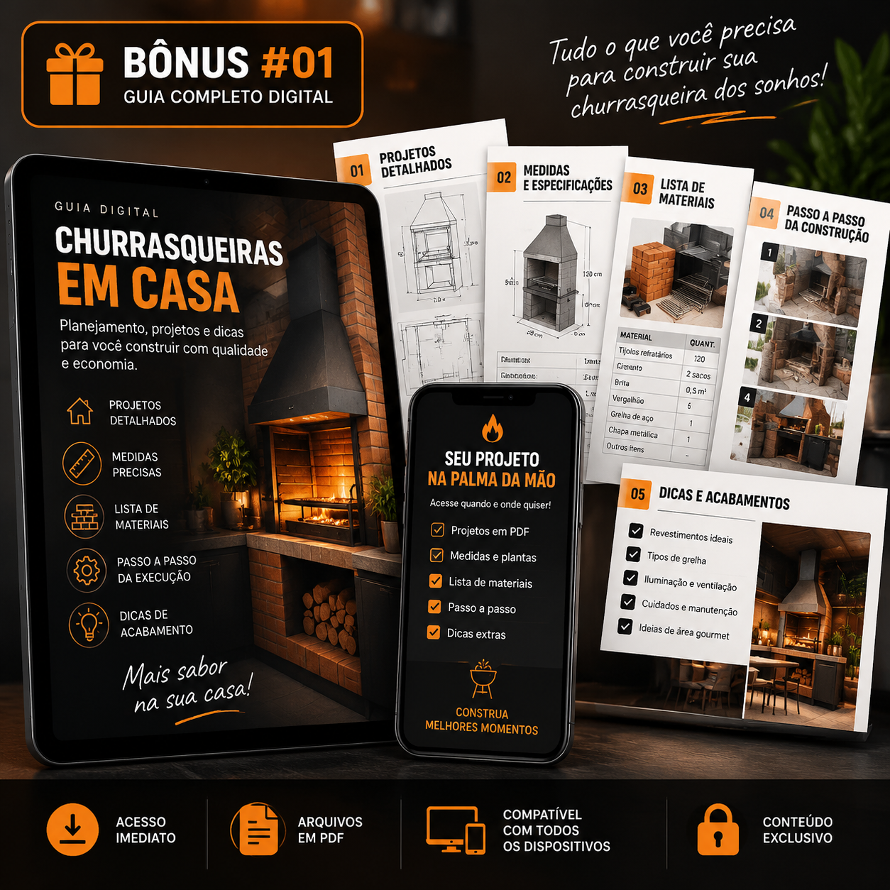 Guia Como Conseguir Clientes na Sua Cidade em tablet, celular e notebook
